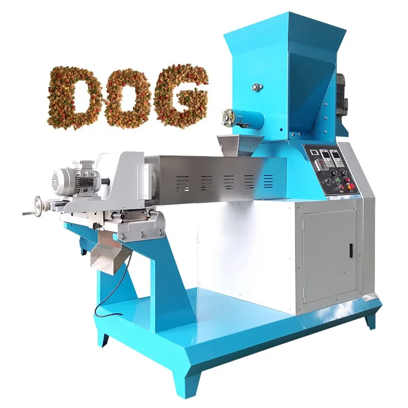 Macchina automatica per la formazione di mangimi per animali domestici per gamberetti Macchina per alimenti per cani con osso cotto Macchina per alimenti per cani per gatti Macchina per alimenti per cani asciutti Linea di piante per la lavorazione