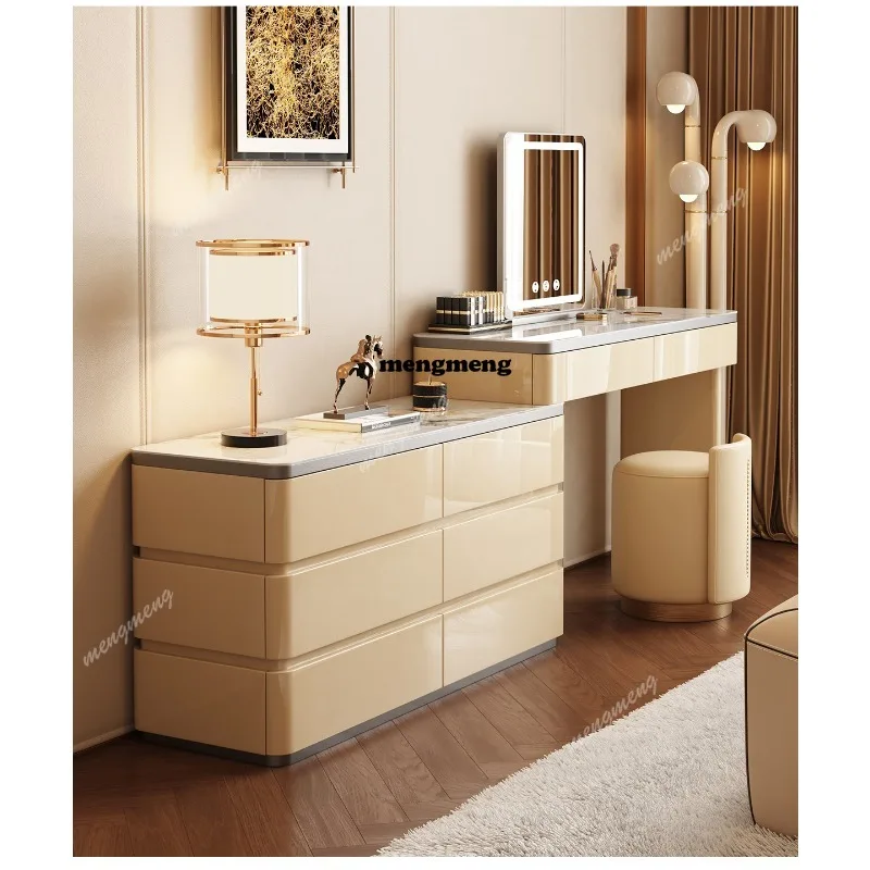 

Italian dresser light luxury bedroom modern simple corner chest integrated bedside cabinet