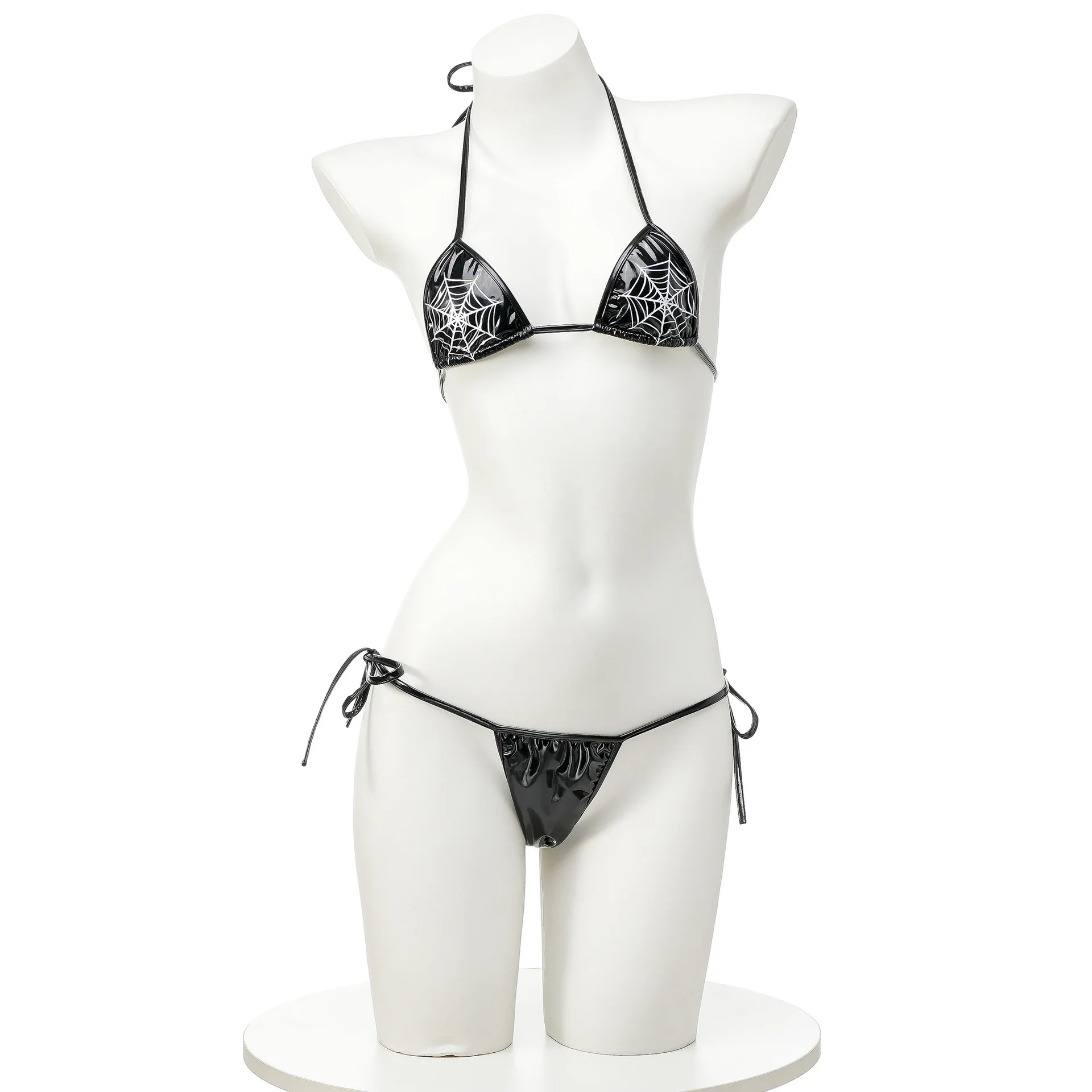 مجموعات بيكيني كاريكاتير أنيمي للفتيات ، ملابس سباحة ثونغ ، بدلة سباحة ، زي خادمة تأثيري ، مثير ، جلد ، قطعتان ، جديد ، ، ، ،