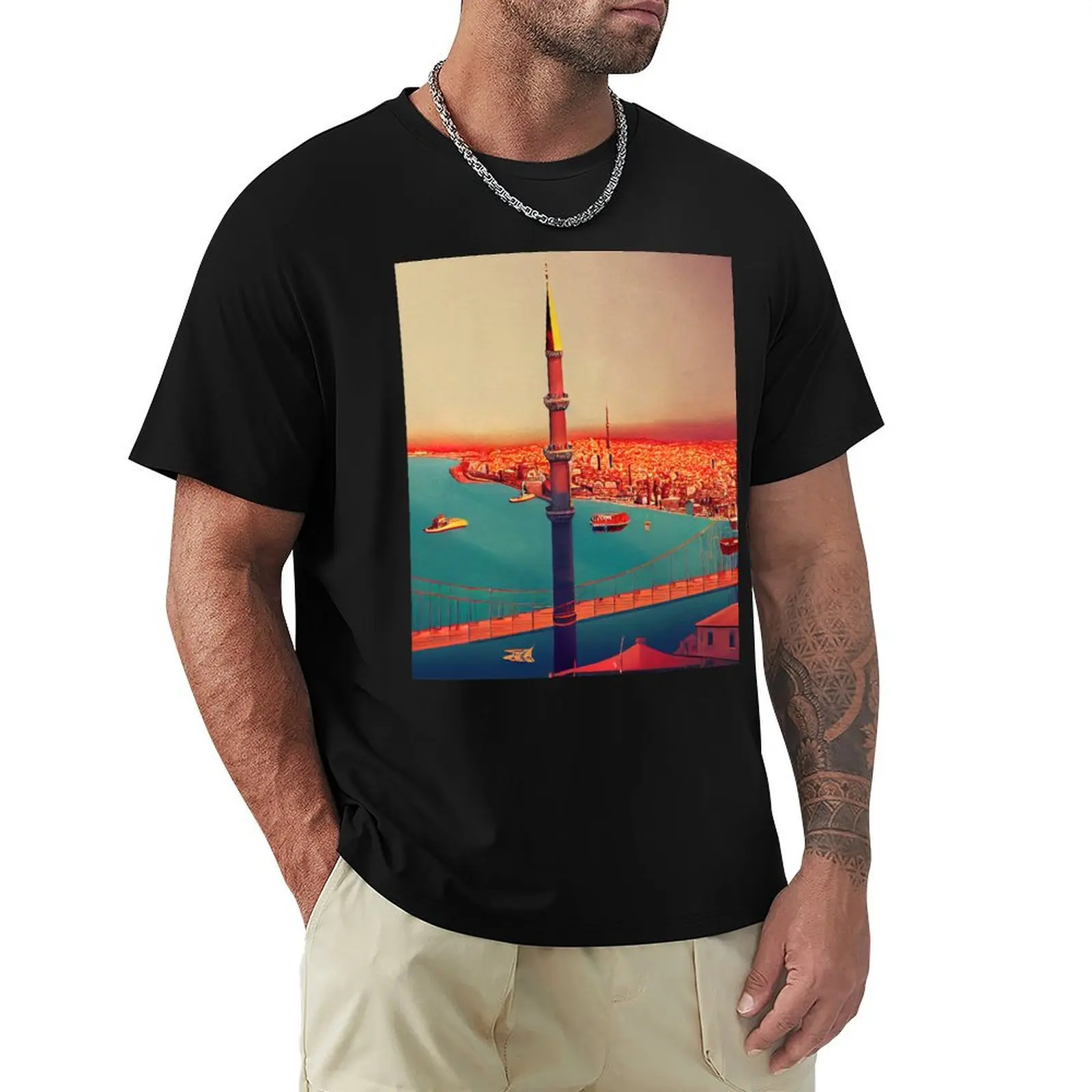 Istanbul Digital T-Shirt cotton t shirt man T-Shirt