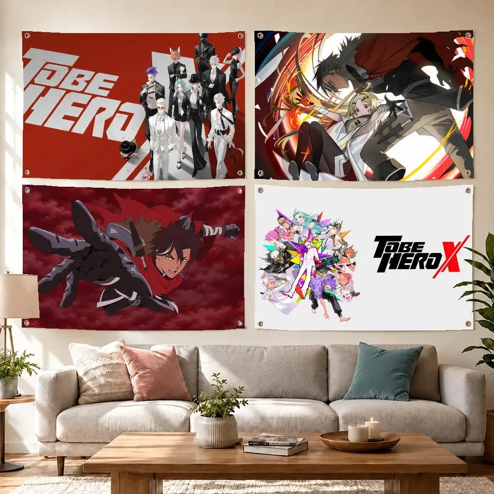 Dark Anime Sentenced Hero Flags Concert Print Wall Hanging Art Banner, Indoor Outdoor Bedroom Home Decor Backdrop, Perfect Gift