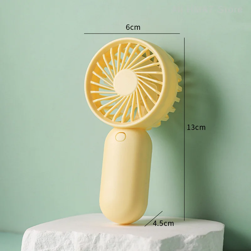 Mini ventilador portátil colorido, fuente de alimentación de batería AAA, Enfriador de refrigeración de aire silencioso para viajes de verano, hogar y oficina