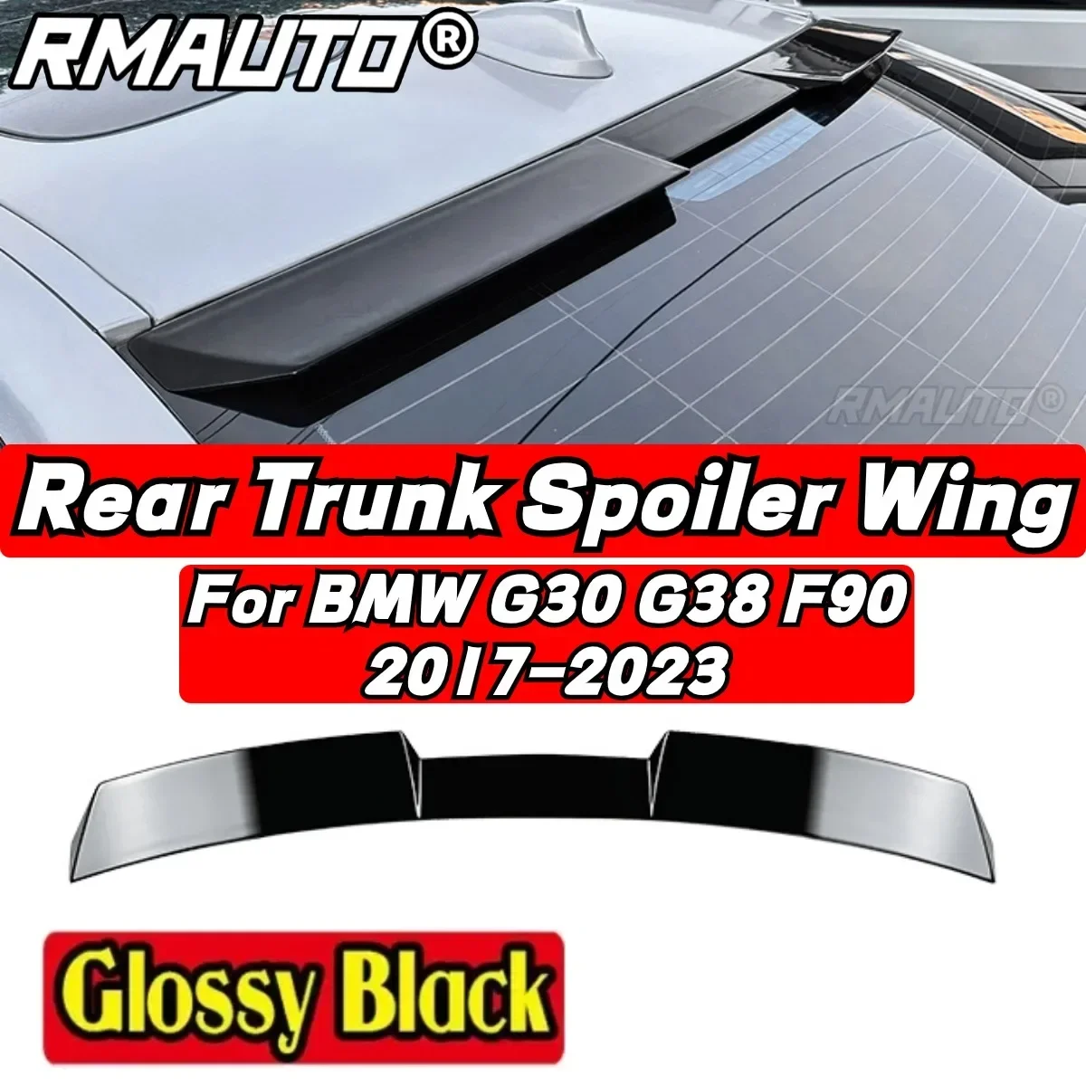 BMW G30 Car Rear Roof Spoiler Exterior Part  Car Rear Spoiler Wing For BMW 5 Series G30 520i 530i 2017-2023 Modification Part