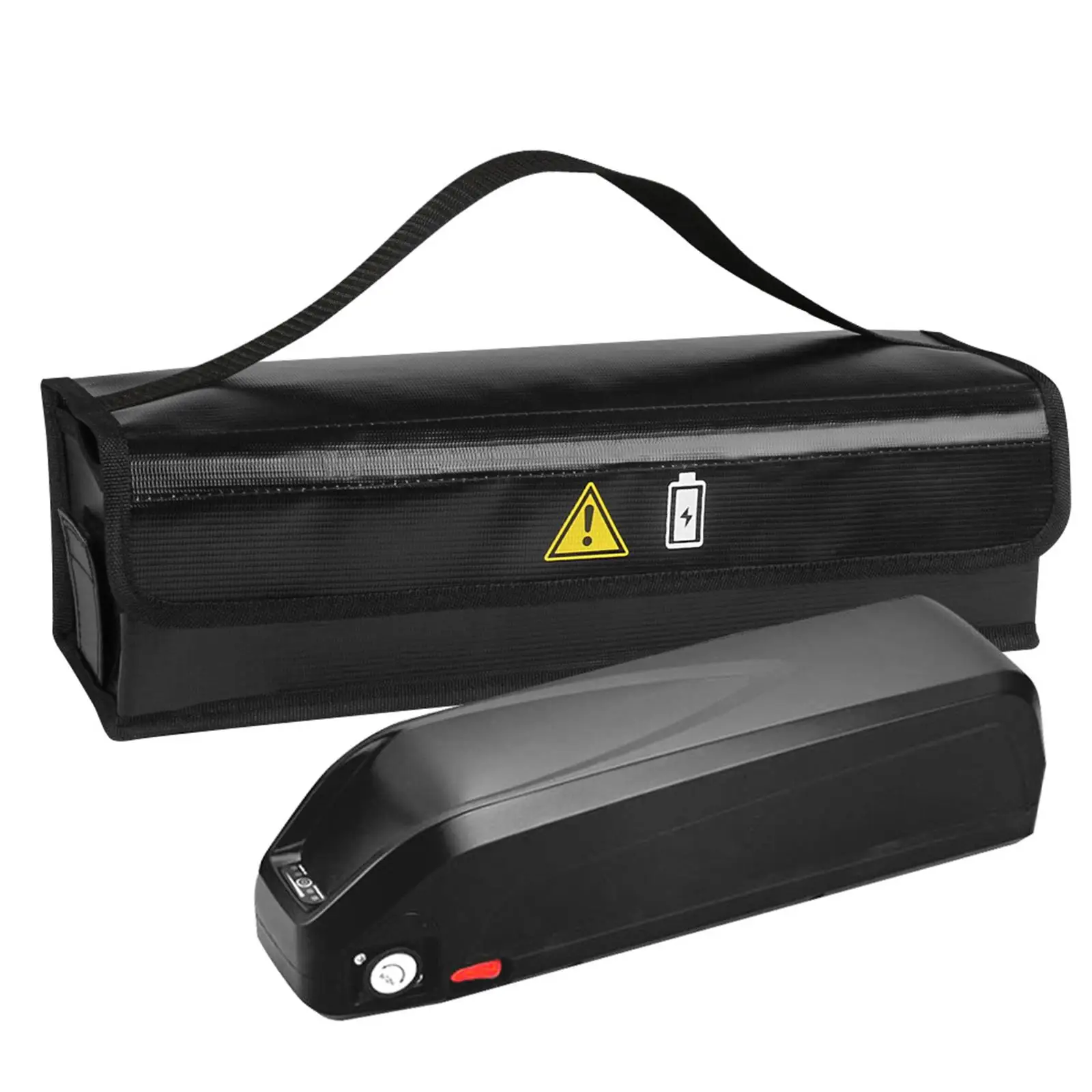 Electric Bike Battery Bag Water Resistant Carrying Bag Practical Transporting Electric Bike Lithium Bag Lightweight Pouch