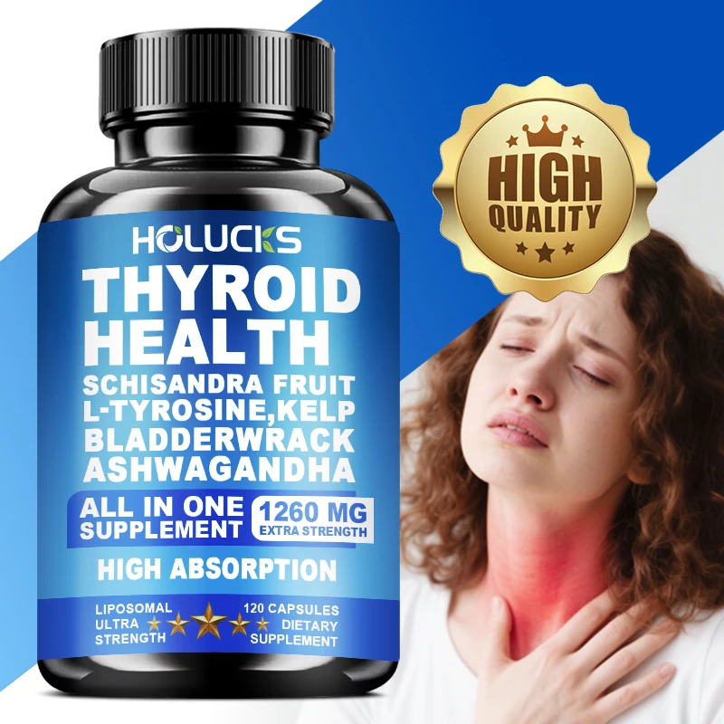 Thyroid Health Complex, Thyroid Function Support, Energy, Focus, Immune Boost, for Overall Wellness