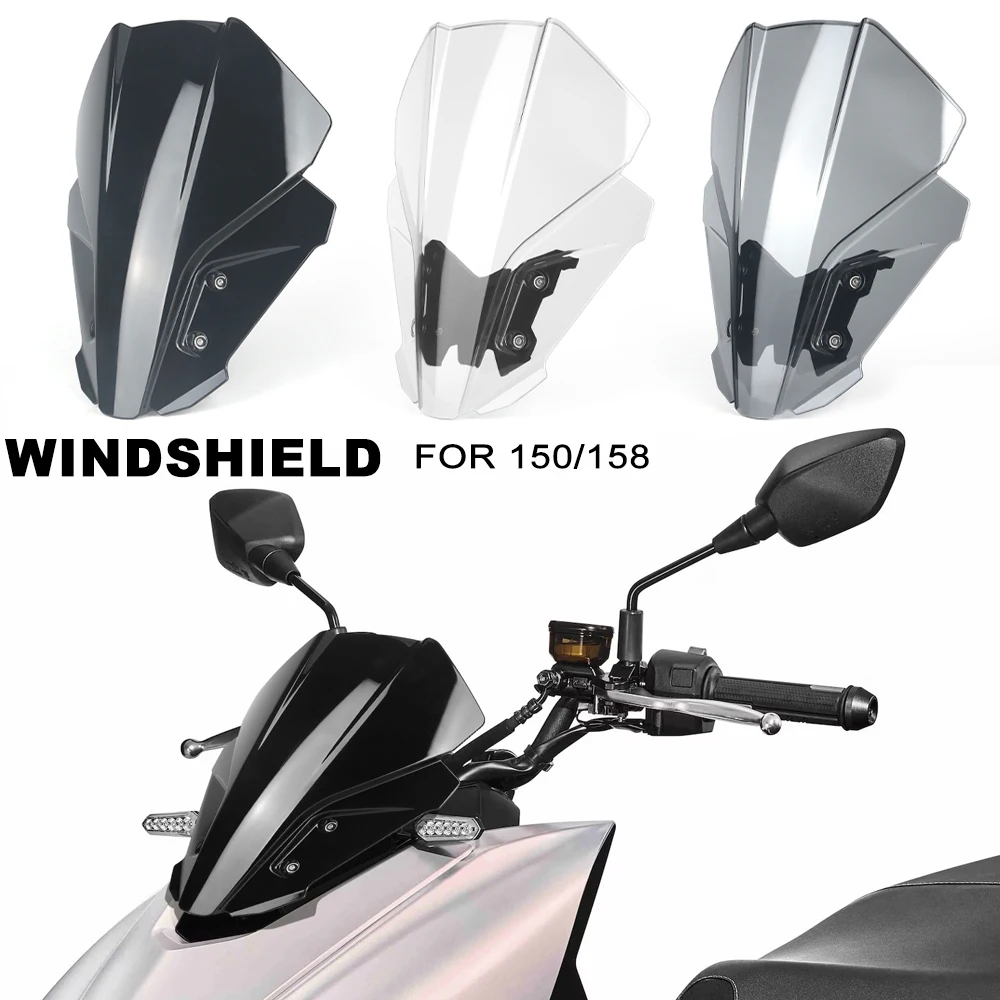 Motorcycle Front Windscreen Windshield Wind Screen Shield Deflector Guard FOR SYM MMBCU 150 MMBCU 158 MMBCU150 MMBCU158