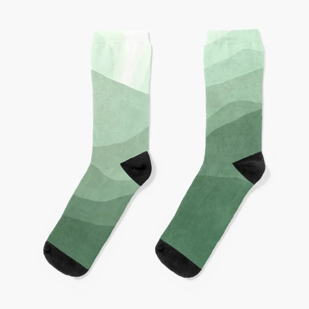 

Green wave landscape Socks golf Children's Argentina Socks Ladies Men's