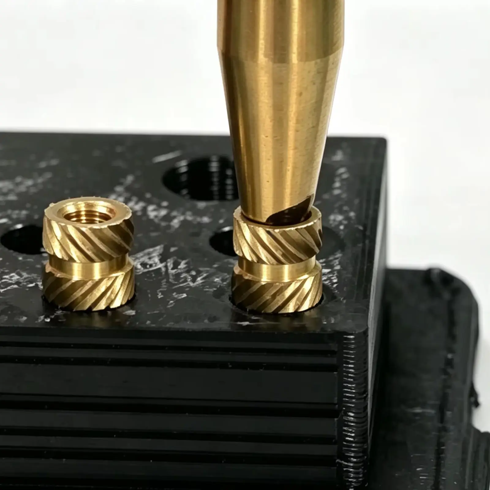Threaded Inserts Heat Press Into 3D Printed PLA ABS PETG Shell Brackets Plastic Brass Metric Knurled Hot Melt Nuts M3 200/550Pcs
