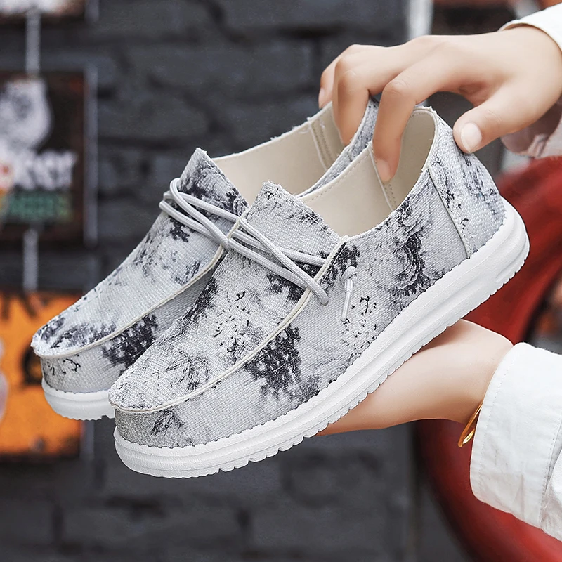 Y2K 2026 New Women's Slip On Loafers Breathable Plaid Canvas Shoes Lightweight Non-Slip Casual Sneakers for Daily Wear