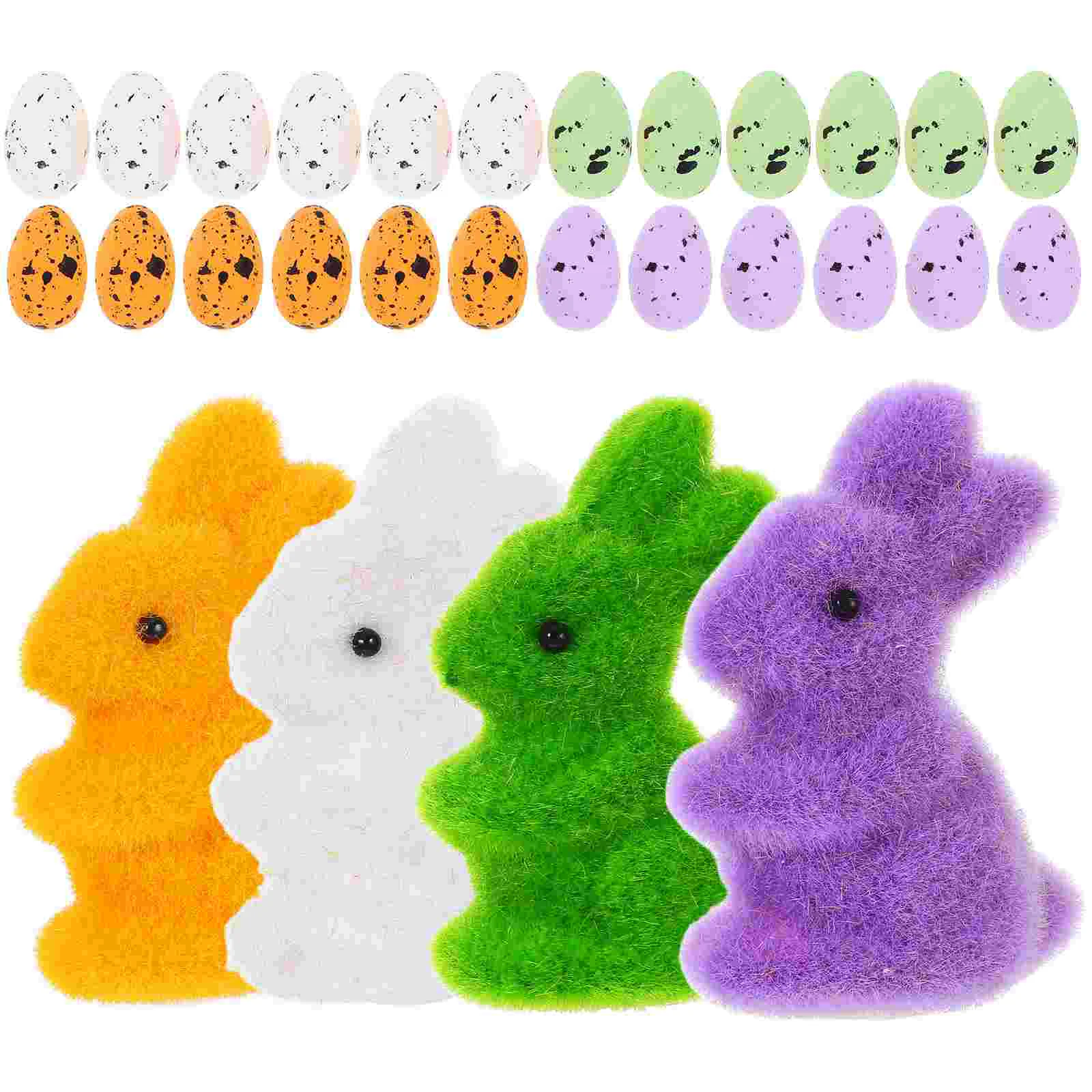 

Easter Egg Bunny Set Decors Eggs Filling Rabbit Foam Ornaments Foams Child Baby Toys