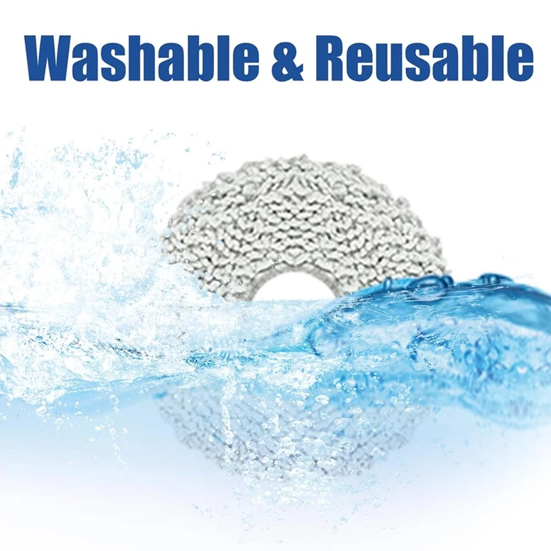 Tampons de vadrouille pour Roborock Q Revo, Qrevo Maxv, Qrevo Pro, Qrevo S, pièces d'aspirateur, microcarence lavable, gril de vadrouille, 10 pièces