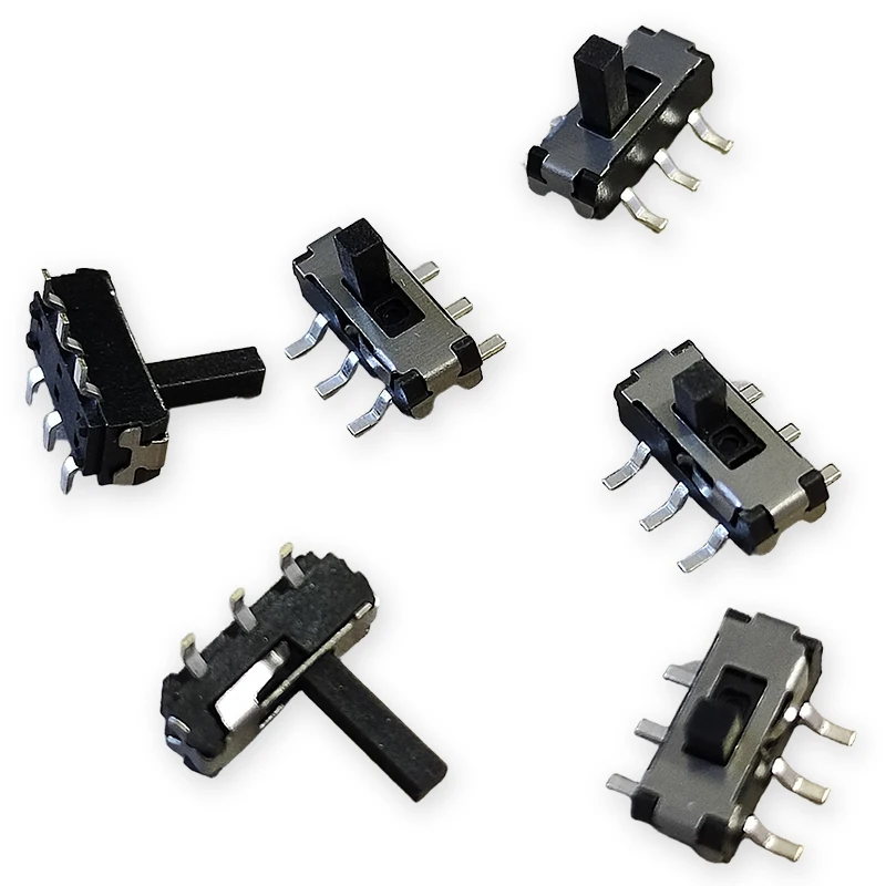 15 قطعة MST-22D18 مفتاح منزلق صغير (2P2T) SMD SMT صف مزدوج 6-Pin 2 موقف 50mA DC12V مقبض الارتفاع 1.5 مللي متر-6 مللي متر تبديل مفاتيح #3