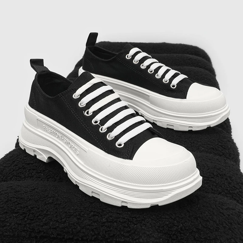 

Холщовая обувь Мужская спортивная обувь на платформе Дизайнерские повседневные кроссовки Парные модные туфли для скейтборда Удобная уличная одежда Массивные кроссовки