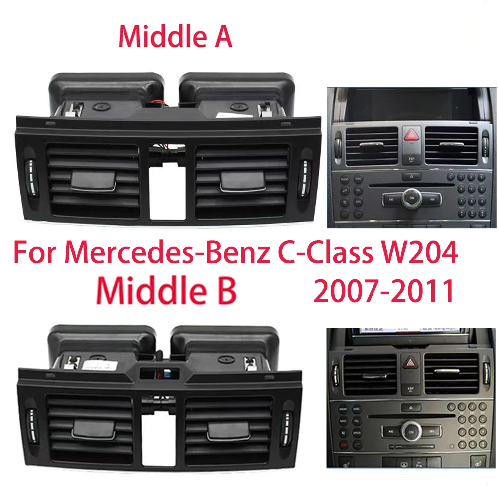 

​ Для Mercedes Benz C Class W204 C180 C200 C220 C230 левый правый средний кондиционер вентиляционная решетка переменного тока в сборе