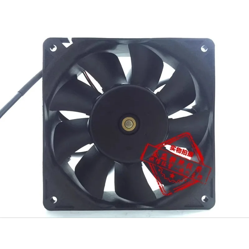 D 1PCS For QFDJ QD1212HB-PE9BGP DC12V 3.3A 12CM 2-Wire Axial Cooling Fan