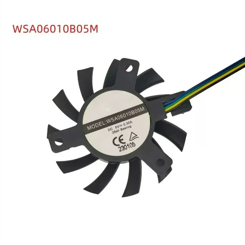 WSA06010B05M, 55mm Diameter, 5V 4-Wire Cooling Fan Compatible with for OPS Motherboard Heatsink