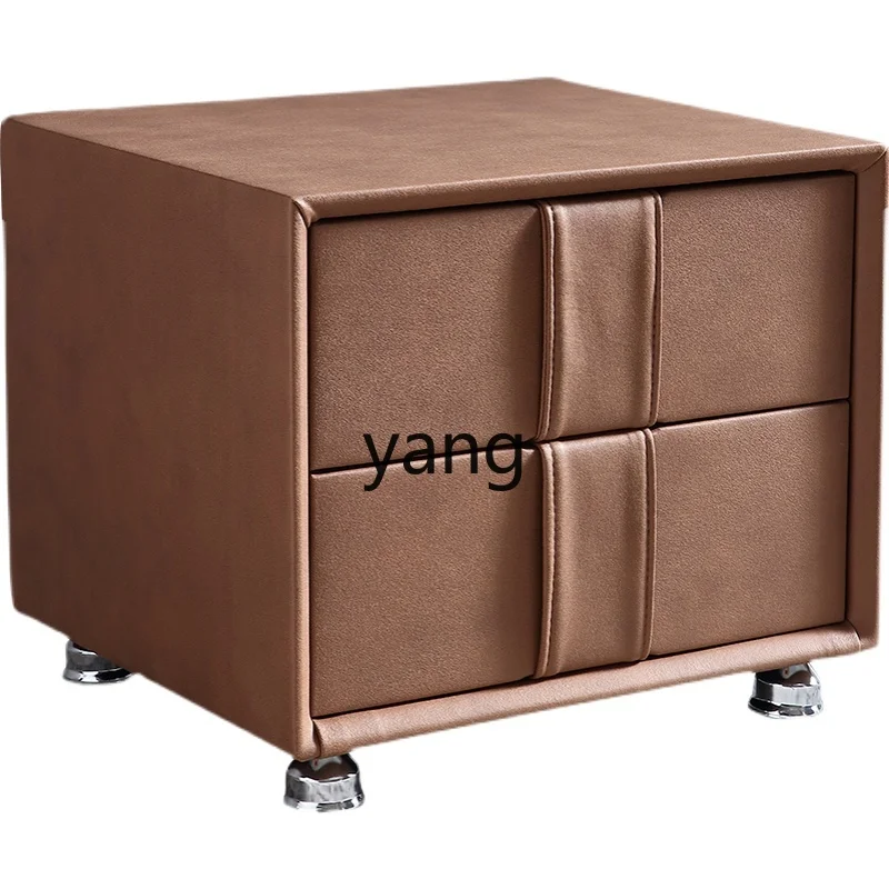 LHH  bedside table minimalist modern light luxury technology cloth solid wood simple Internet celebrity small cabinet