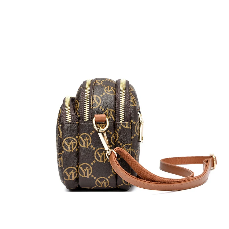 موضة جديدة فاخرة العلامة التجارية حقيبة كتف نسائية عالية الجودة سيدة حقيبة كروسبودي محفظة نسائية مستديرة مقاوم للماء حقائب اليد النسائية #4