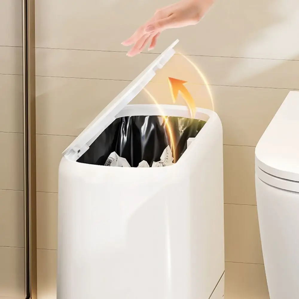 Sealed Thickened Trash Can Storage Bucket with Lid Waterproof Bin Large-capacity Plastic Desktop Garbage Bin Kitchen