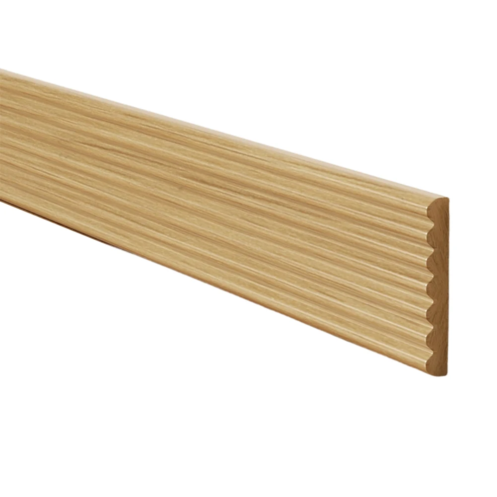 Rubber Waistline Trim Printed Skirting Board for Wall Corners and Baseboard Edges 8mm x 200cm Anti-Bump Protection Strip