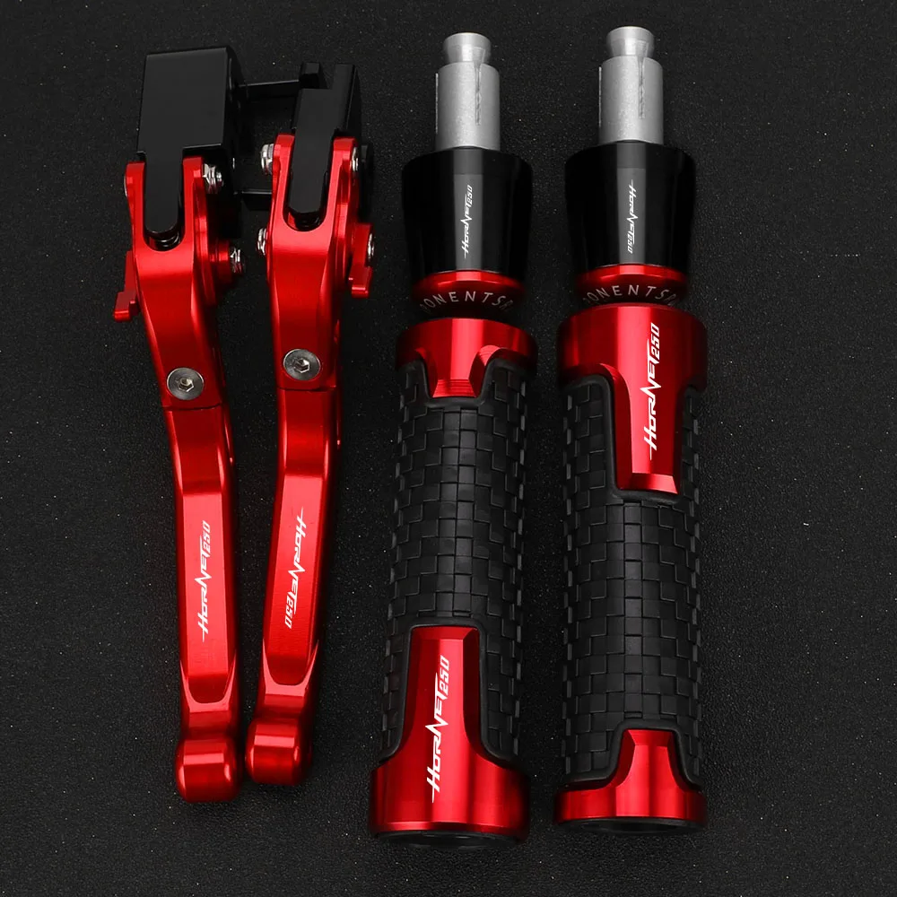 

FOR HONDA HORNET250 HORNET 250 2001 Accessories Adjustable Brake Clutch Lever CNC Foldable Extendable Handlebar Handle Bar Grips