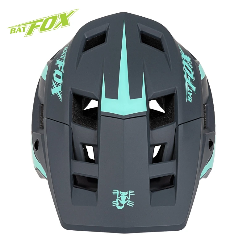 BATFOX-Casque de vélo avec visière pour homme et femme, casque de VTT, casque de cyclisme