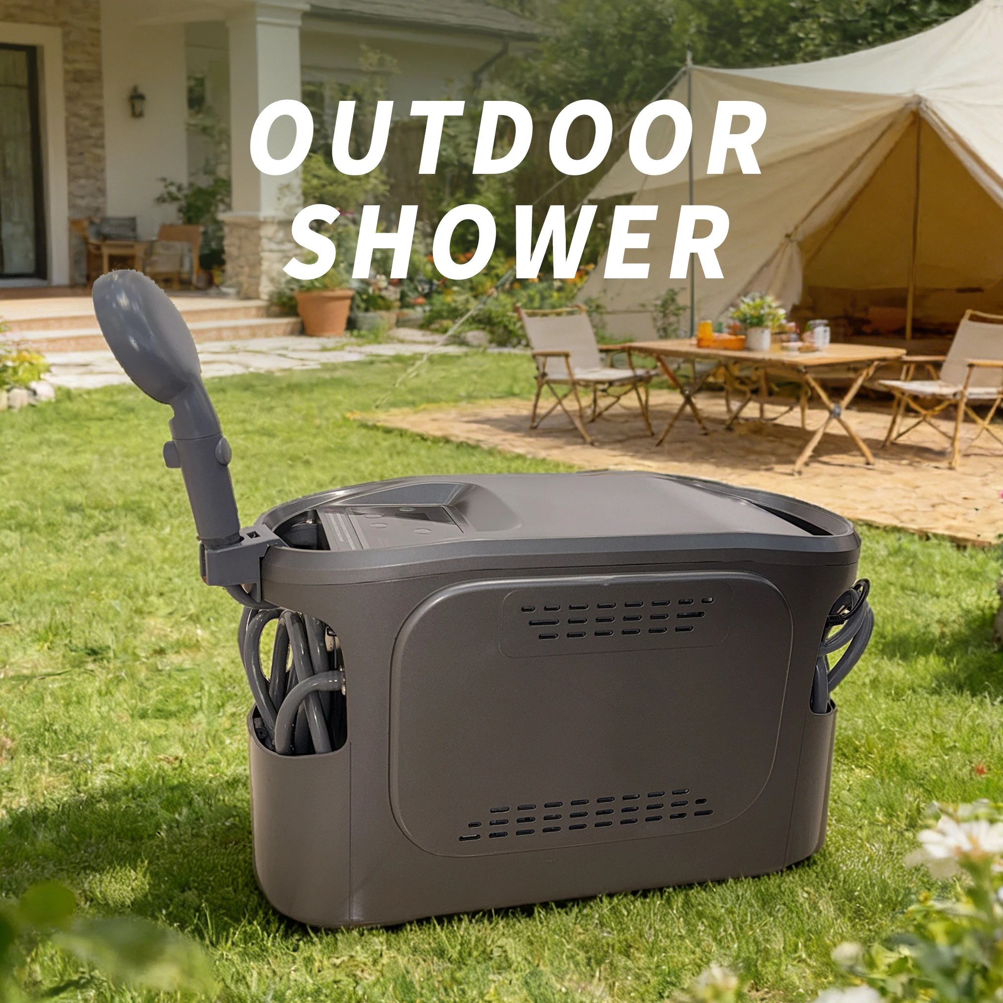 Portable Thermal Storage Gas Water Heater Instant LPG Geyser for RV Outdoor Camping House Reusable Emergency Feature Battery