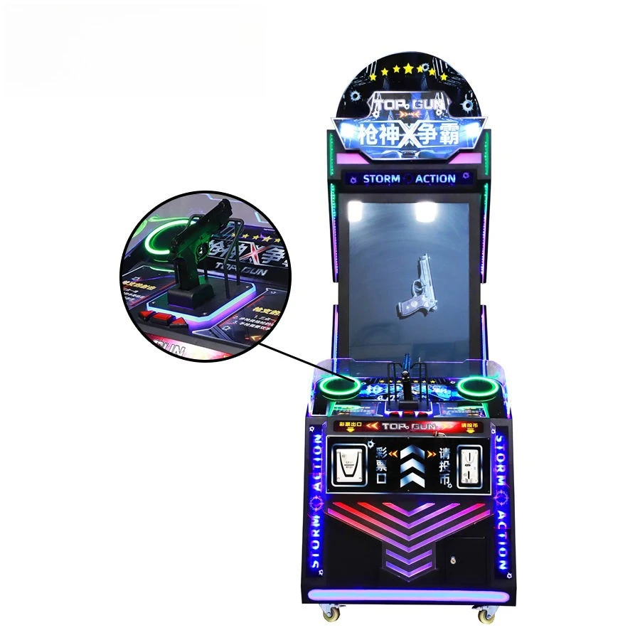 Indoor Playground Amusement Machine Pneumatic Bolt Gaming Coin Operated Shooting Arcade Game Excluding Freight