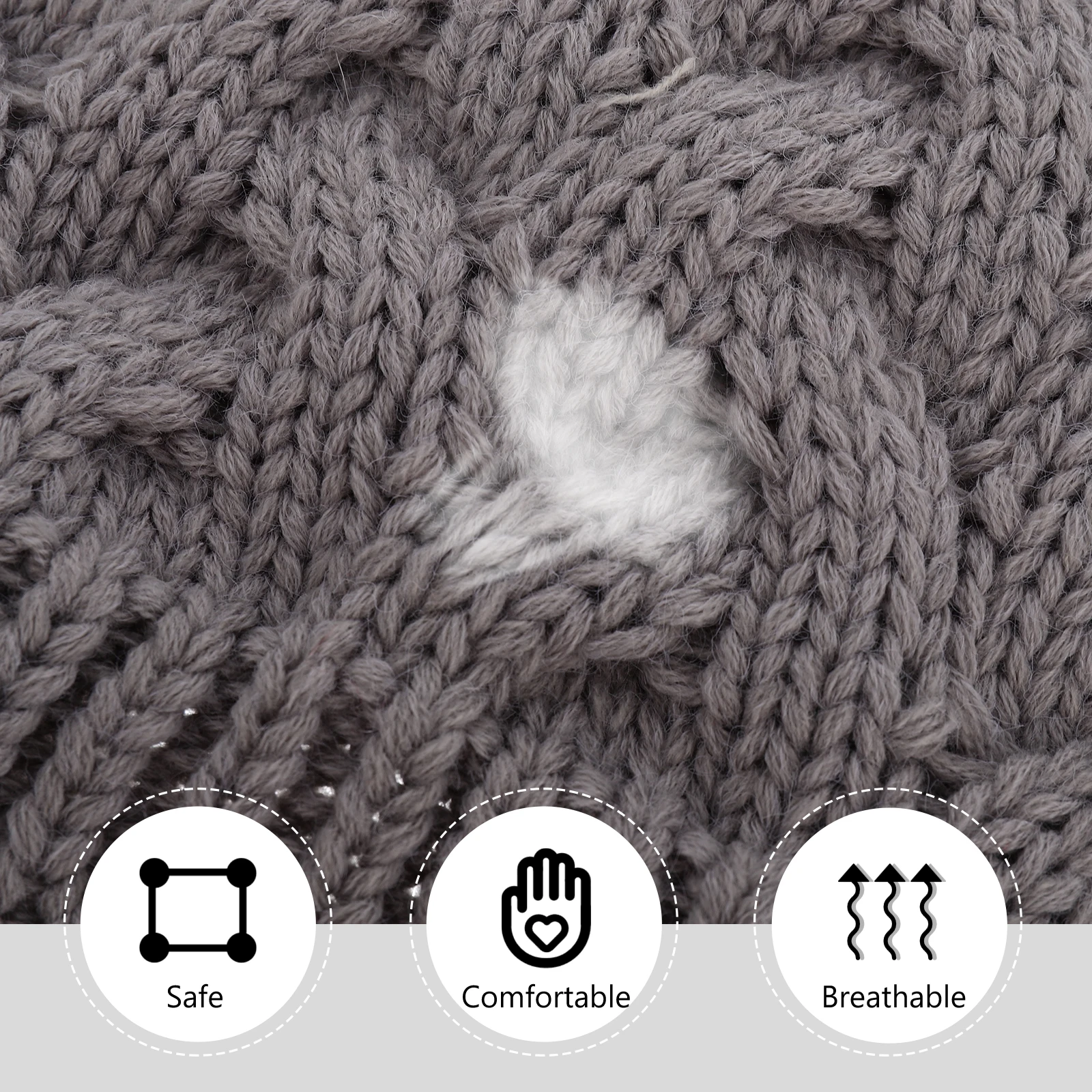 

1pc Knitted Woolen Stretchable Baby Beanie Autumn Winter Warm Wool Warm Kids Woolen Knitted Hat Hat Wool Cap For Kids