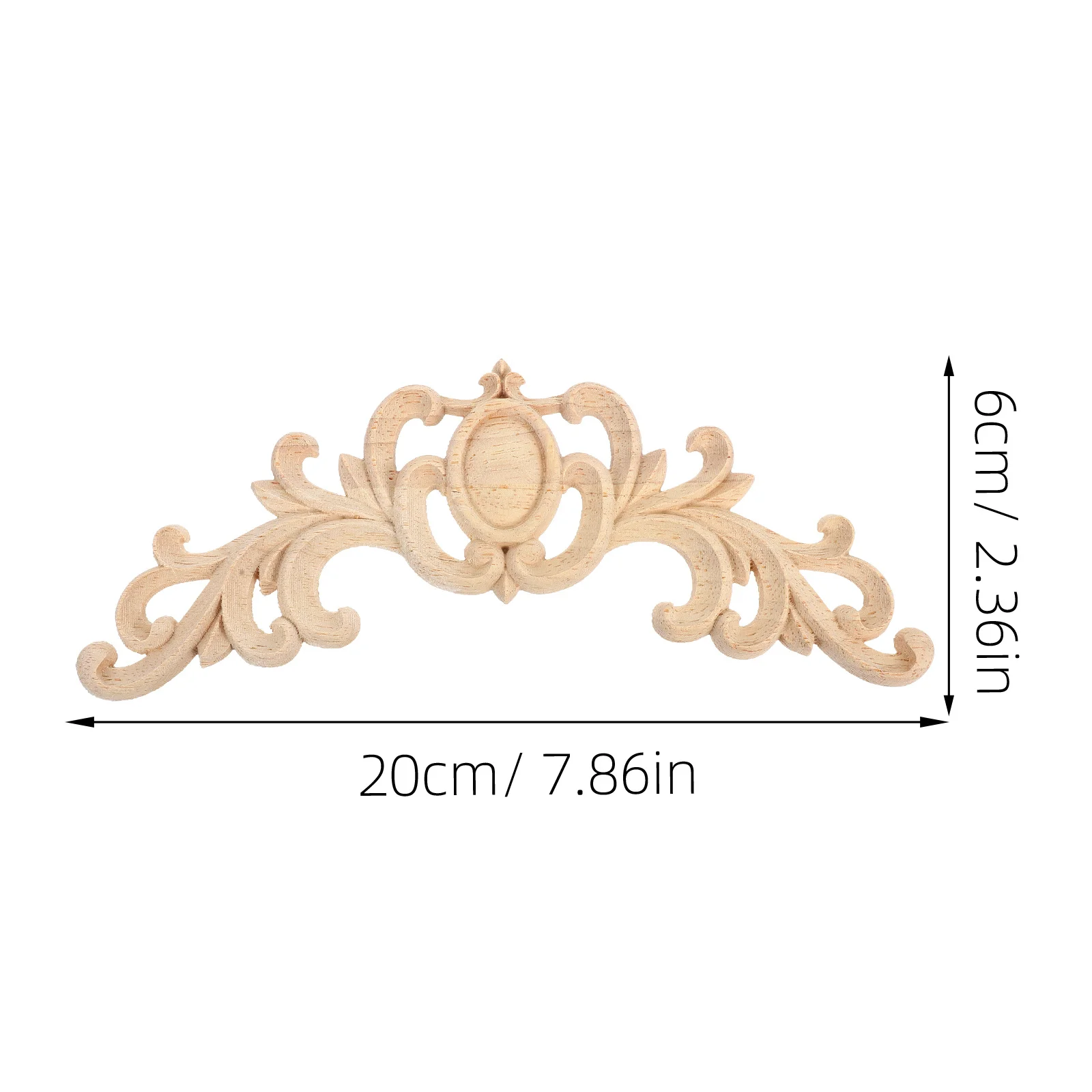 Wood Appliques Decorative Carved Onlays for Living Room Background Wall Door Headers European Design Home Decor Accents