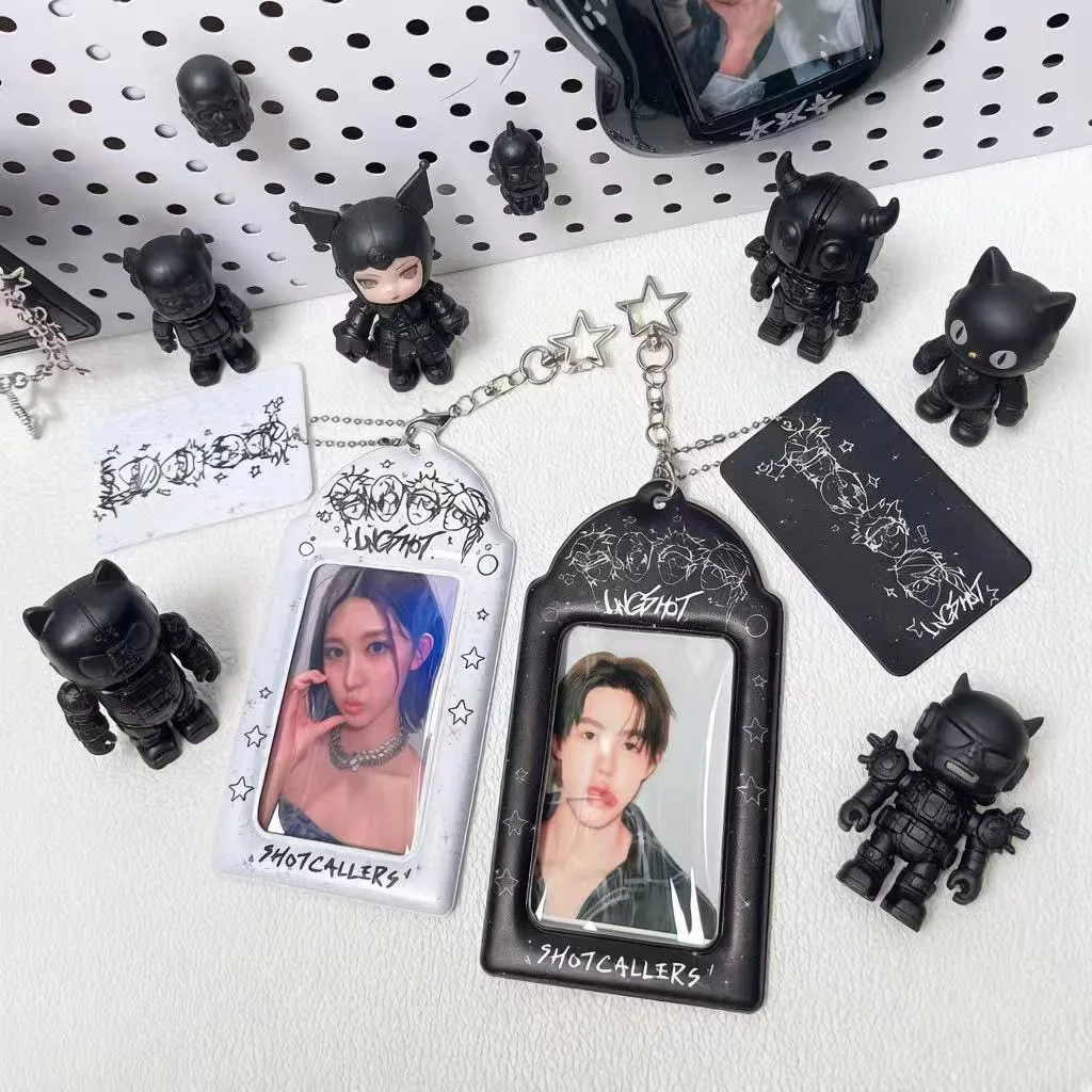 Customized Name Tag LNGSHOT Photcard Holder Sleeves Keychain SHOT CALLERS LNGSHOT4SHO Louis Ohyul Ryul Woojin Fans Merch view 4