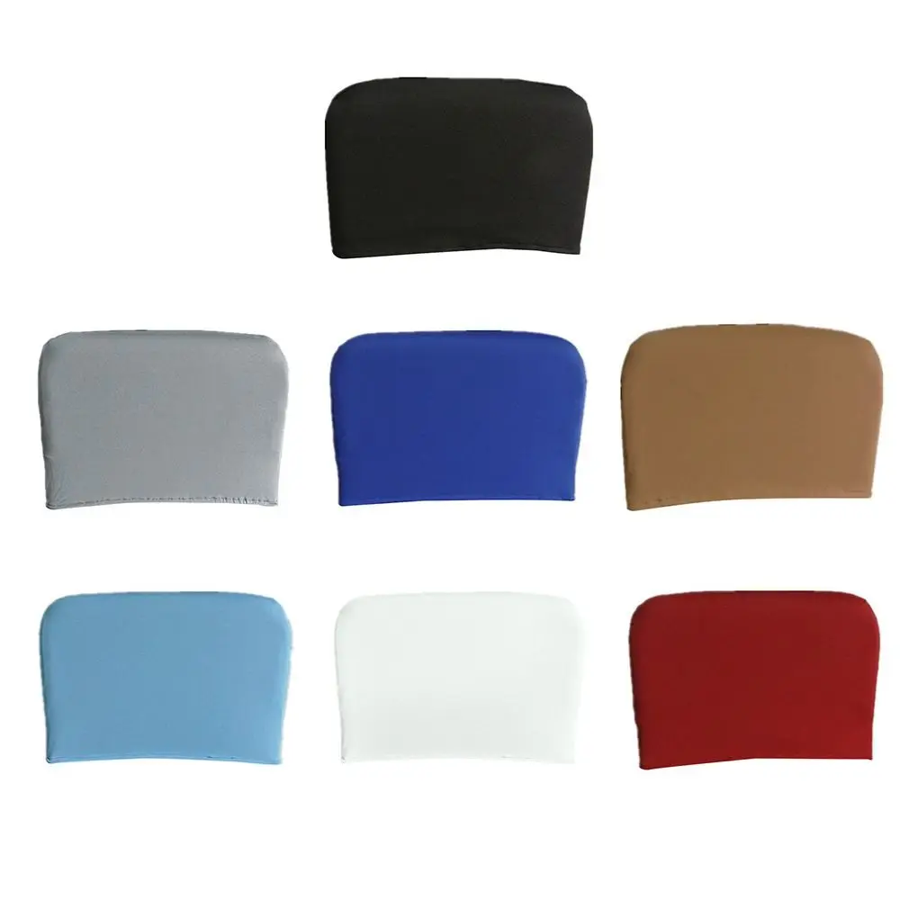 Solid Color Elastic Office Chair Backrest Cover Comfortable High Elasticity Backrest Slipcover Household Dustproof
