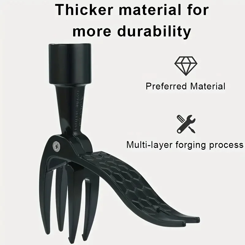 Stand Up Weed Puller Tool Weeding Head Replacement Manual Weed Remover Aluminum Claw Weeder Root Remover Hand Tool For Outdoor 5