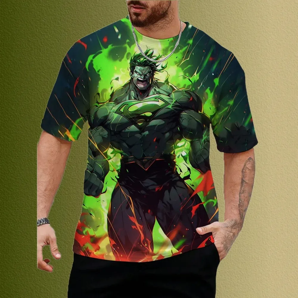 

Летняя детская футболка с 3D принтом Green Giant, свободная спортивная быстросохнущая рубашка с круглым вырезом и короткими рукавами для мальчиков и девочек