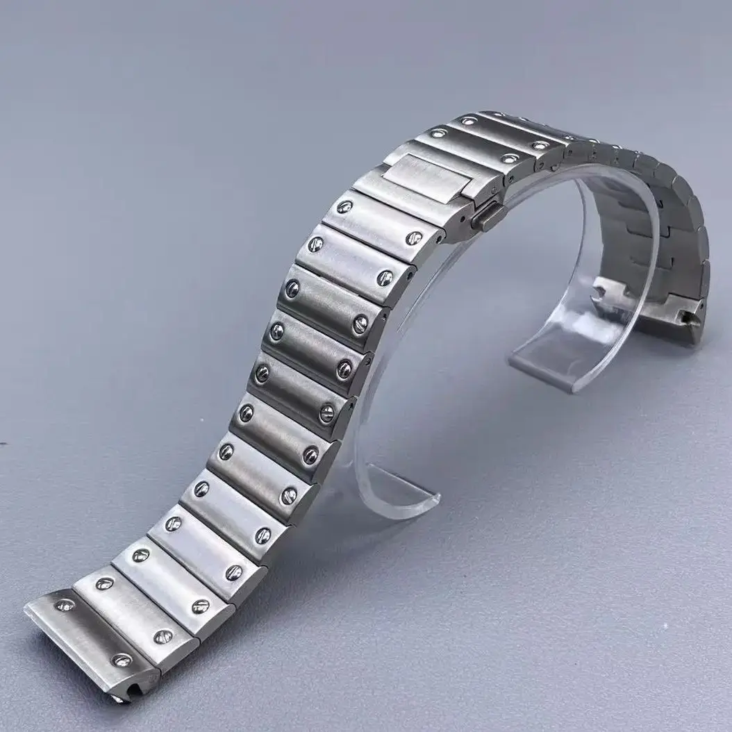 38mm NH35 Quadratisches Uhrengehäuse Edelstahlarmband mit Zifferblatt/Zeigern für NH35 NH36 Uhrwerke Uhrenmodifikationszubehör – Detail 4