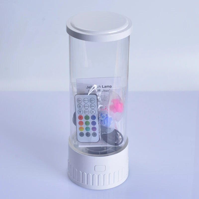 HOT! Jellyfish Lamp Aquarium Ocean Night Lights 7Colors LED Jellyfish Mood Lights With For Home Bedroom Desktop Decoration