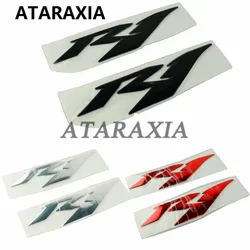 Motorcycle Stickers 3D Decorated Decals Case For YAMAHA YZF R1 Logo Badge a pair Silver Black Fairing Reflective Decals Stickers