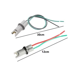 KE LI MI 2x Car LED Bulb Light Holder Base Socket T10 T15 W5W 194 168 High-temperature Cable Adapter Harness Plug Connector
