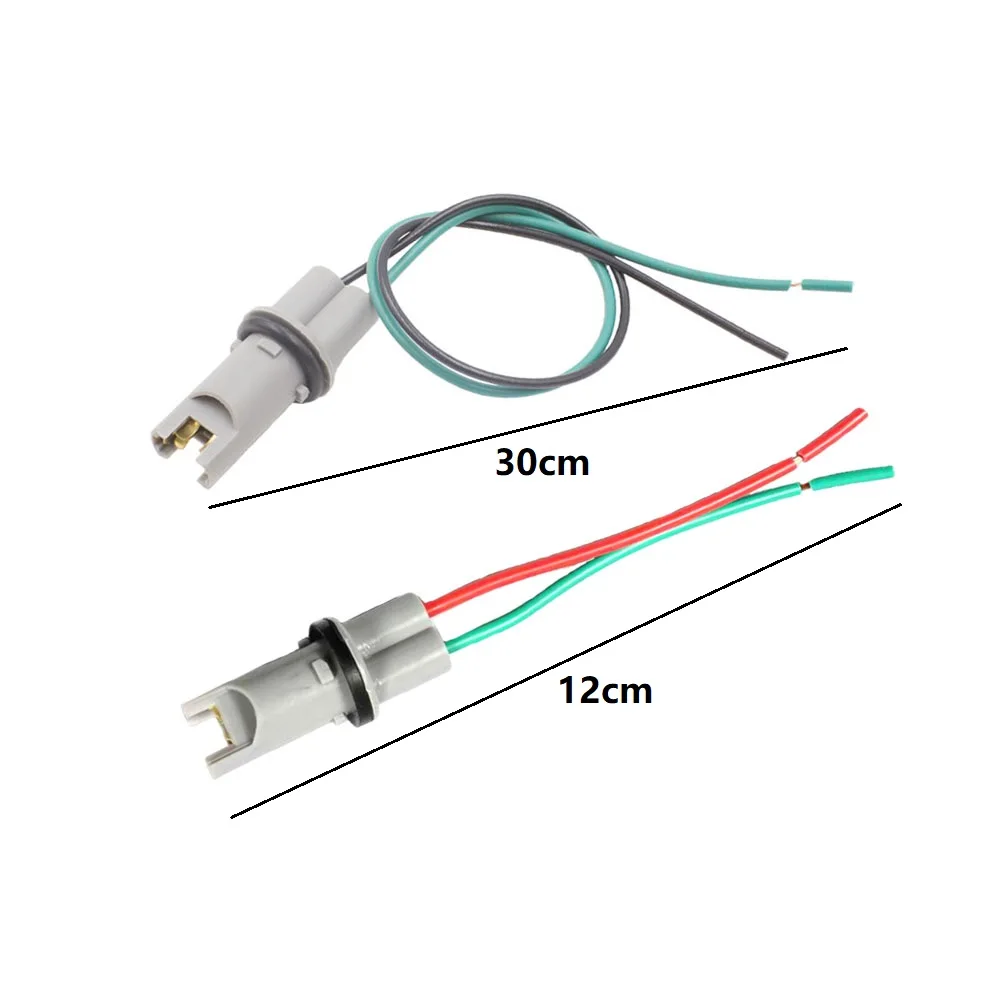 KE LI MI 2x Car LED Bulb Light Holder Base Socket T10 T15 W5W 194 168 High-temperature Cable Adapter Harness Plug Connector