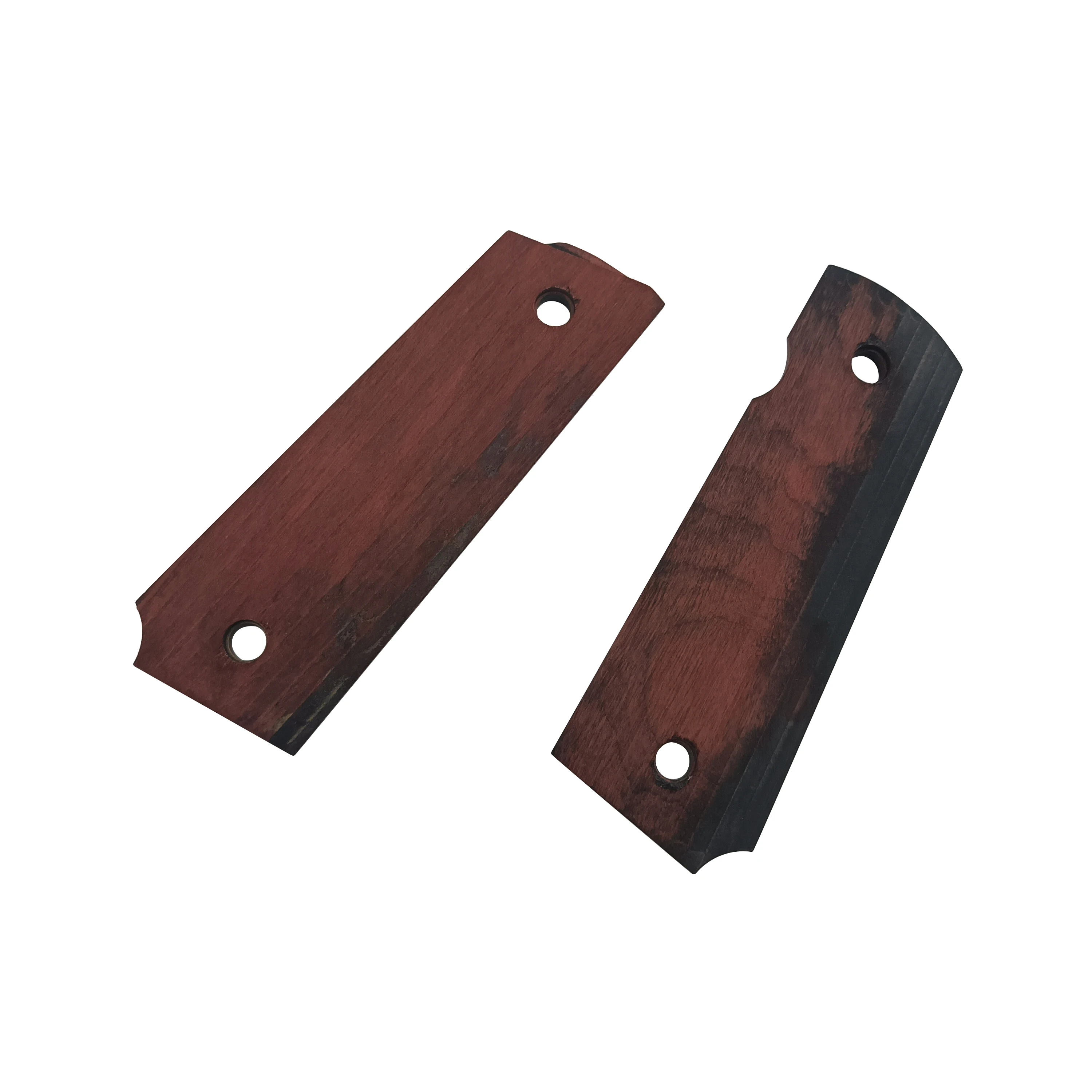 2 Stück Pistole rutschfester Griff 1911 Palisandergriffe Patches DIY Anti-Rutsch-Farbe Holzgriffe Waagen Dekormaterial Rohlinge Slaba