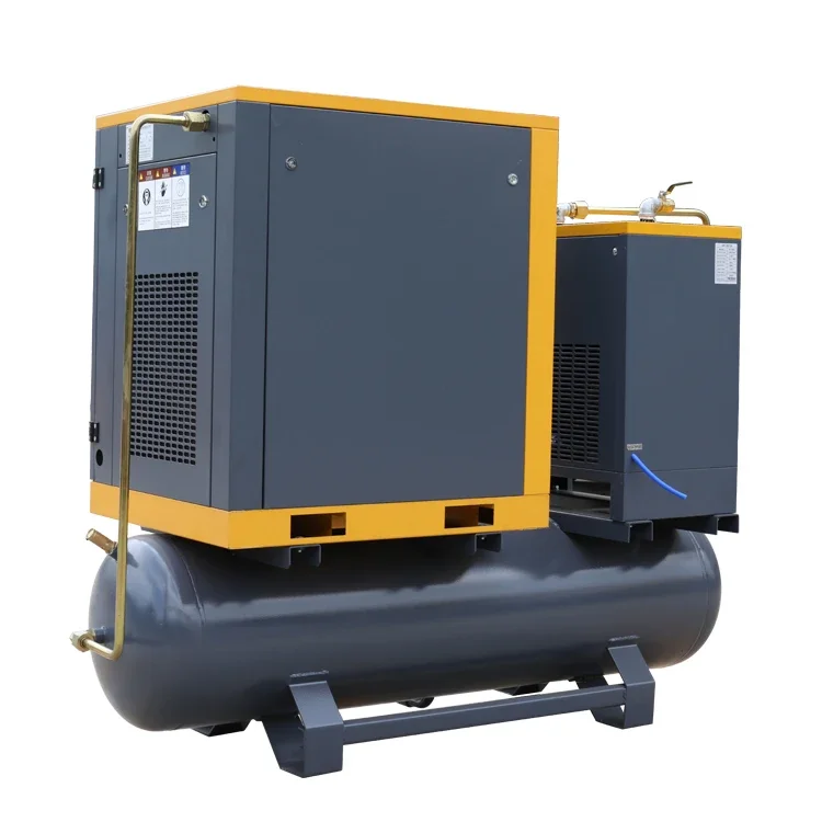 Industrial Screw Silent Oil-free Electrical Rotary Screw air-compressors parts With Dryer Air Tank and Filters