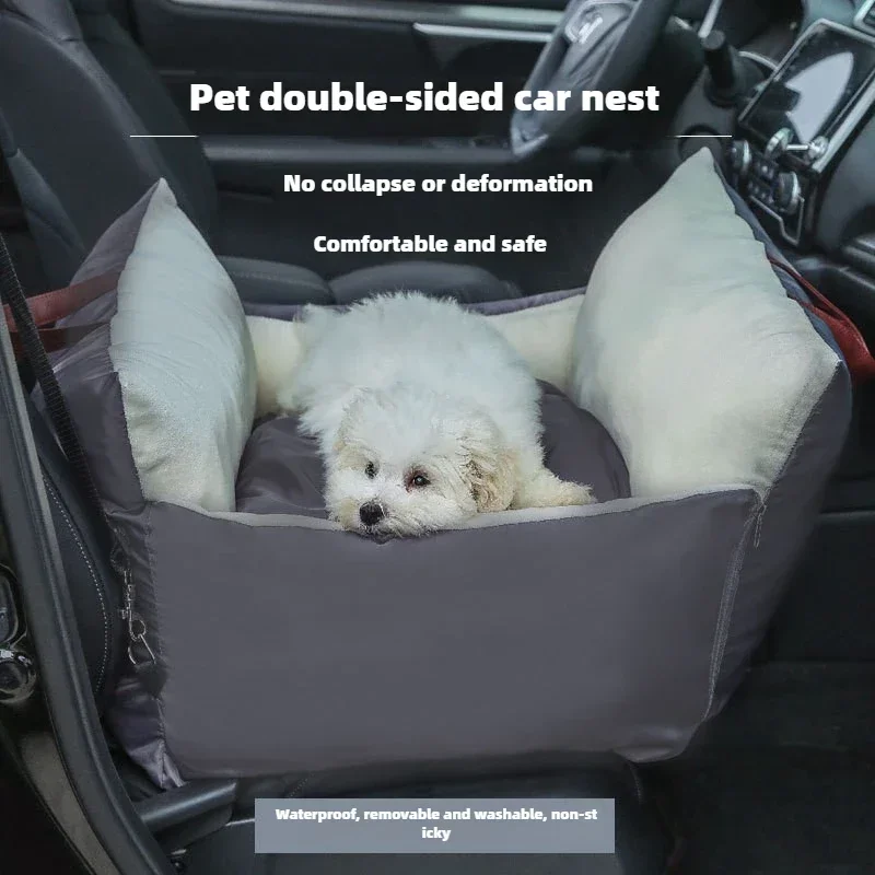 

Portable Pet Car Nest Double-sided Car Nest Waterproof and Soft Removable and Washable Non-lint Car Seat Pet Mat Cat Accessories