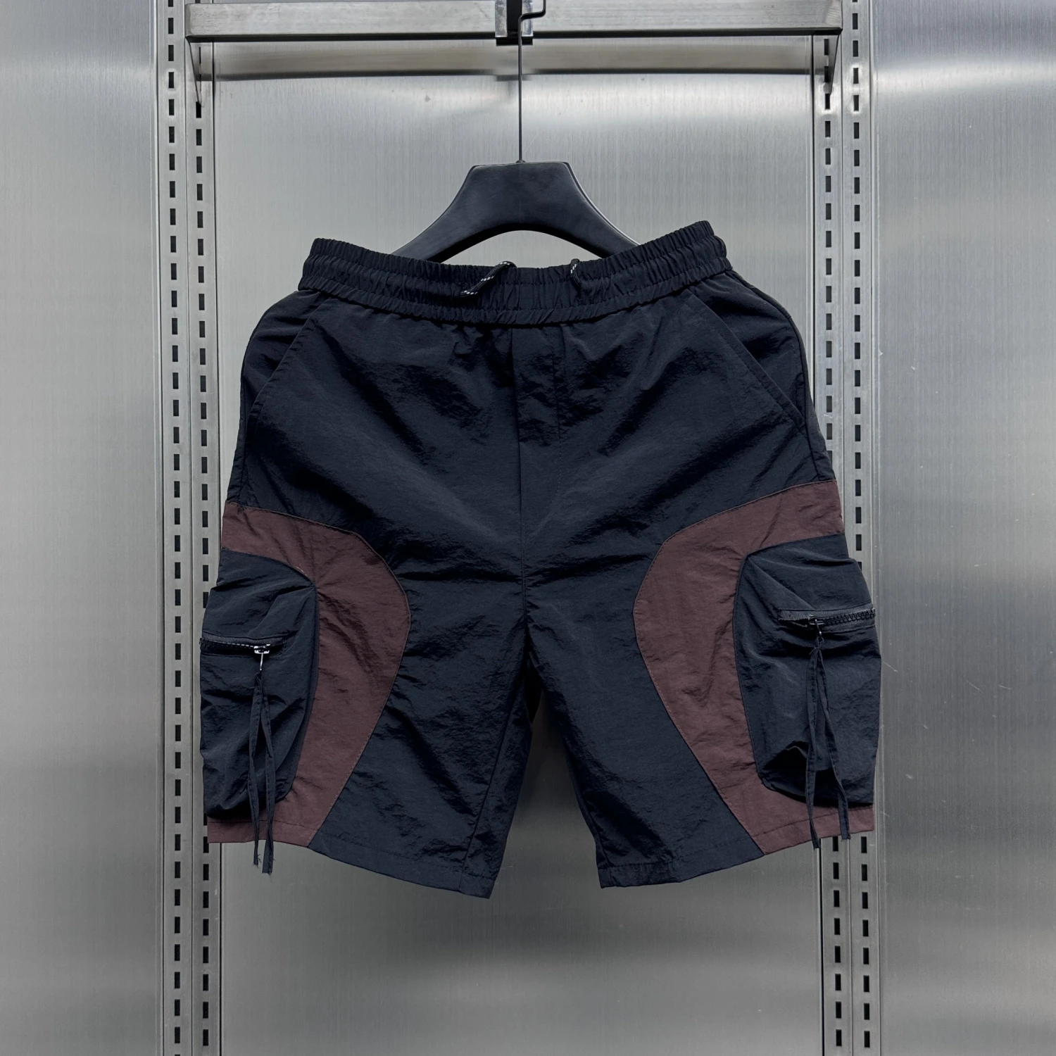 

Брюки Qui Dry ort, мужские летние повседневные универсальные спортивные молодежные тонкие модные пляжные брюки с пятью точками, рабочая одежда, цветные блузки...