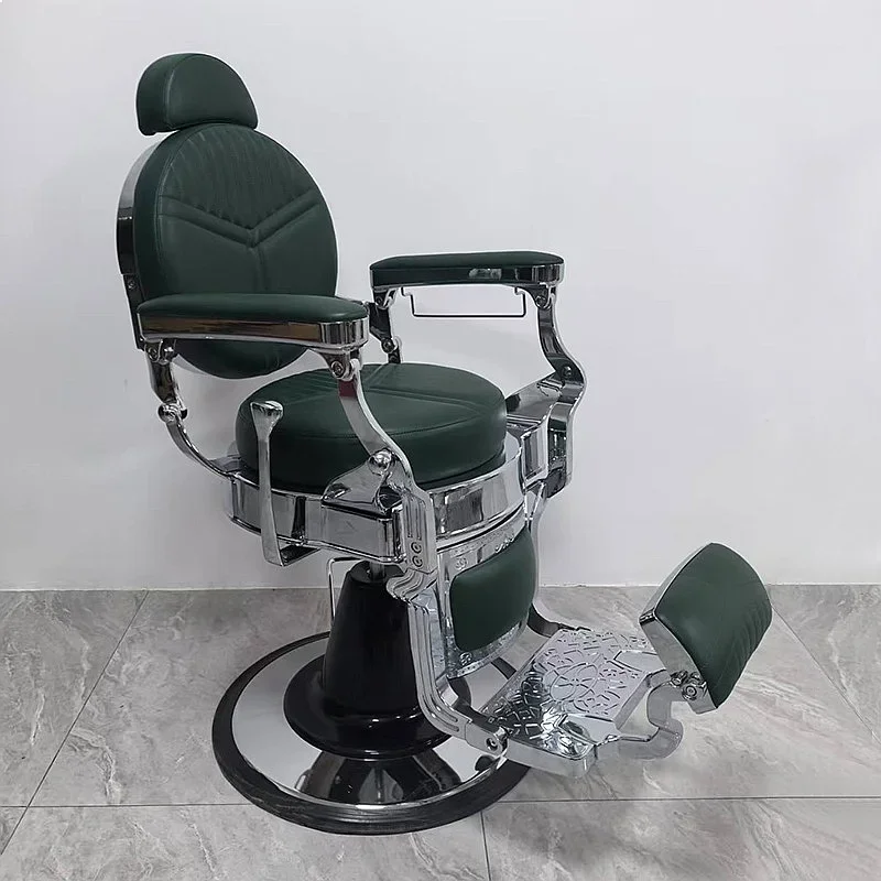B80 Cross Border Vintage Barber Chair Reclining Shaving Salon Hair Stylist Stool For Hairdressing Dyeing