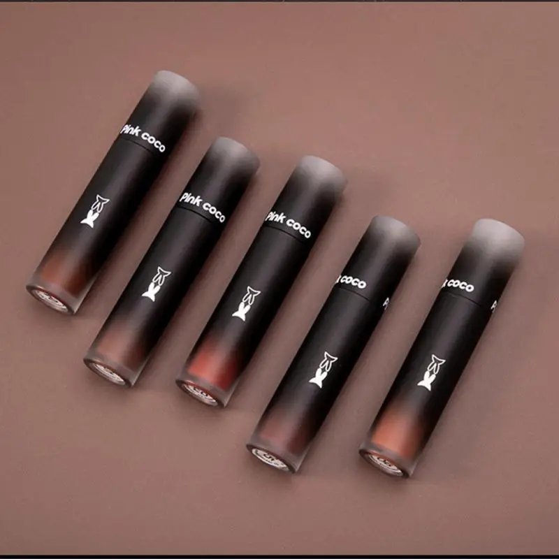 Non Stick Cup Lip Gloss เครื่องสําอางค์ Lip Mud 3g Matte Lip Gloss Silky Matte ลิปสติก Lip Makeup ลิปสติก Hold Makeup Matte Makeup