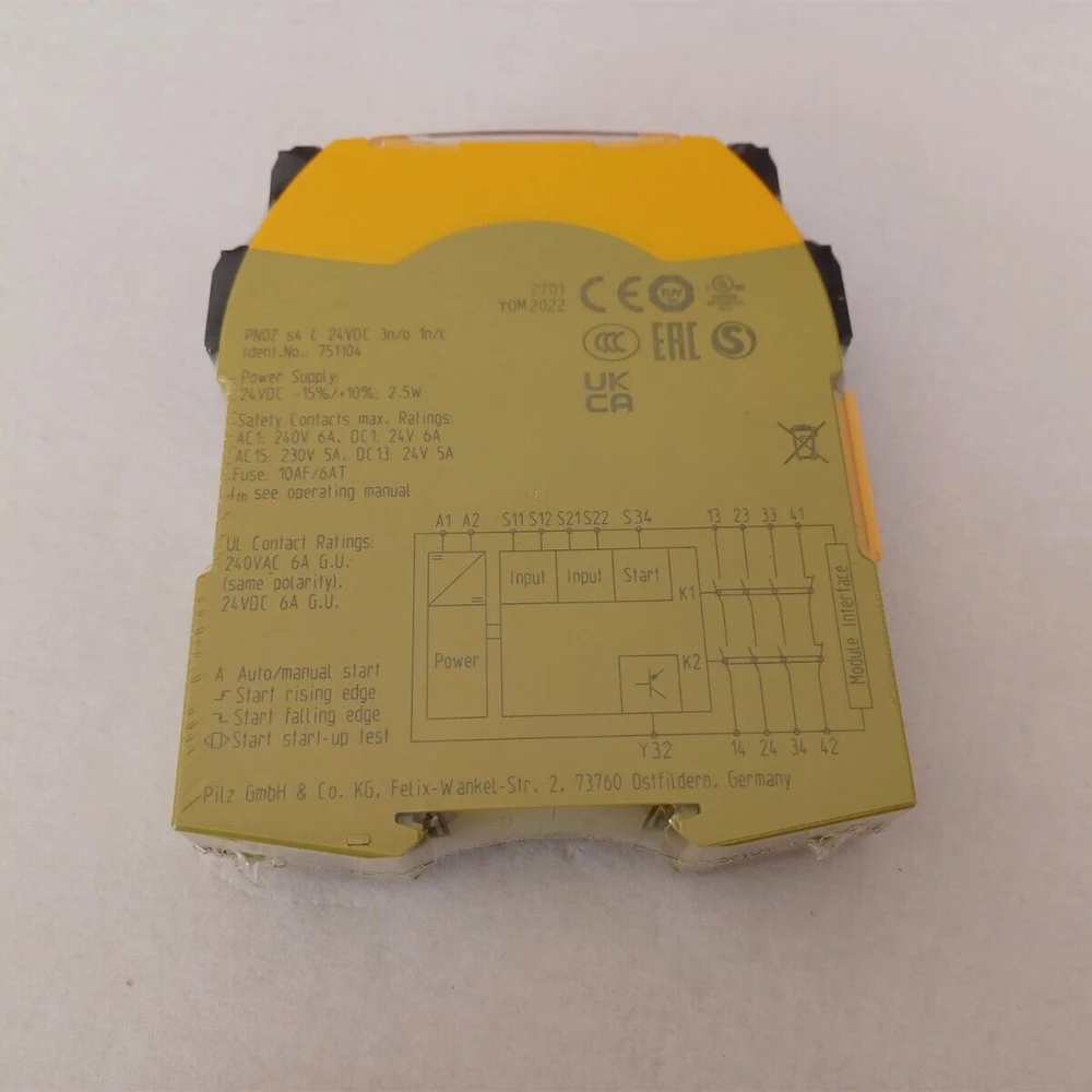 

New for PILZ 751104 PNOZ S4 24V Safety Relay Module