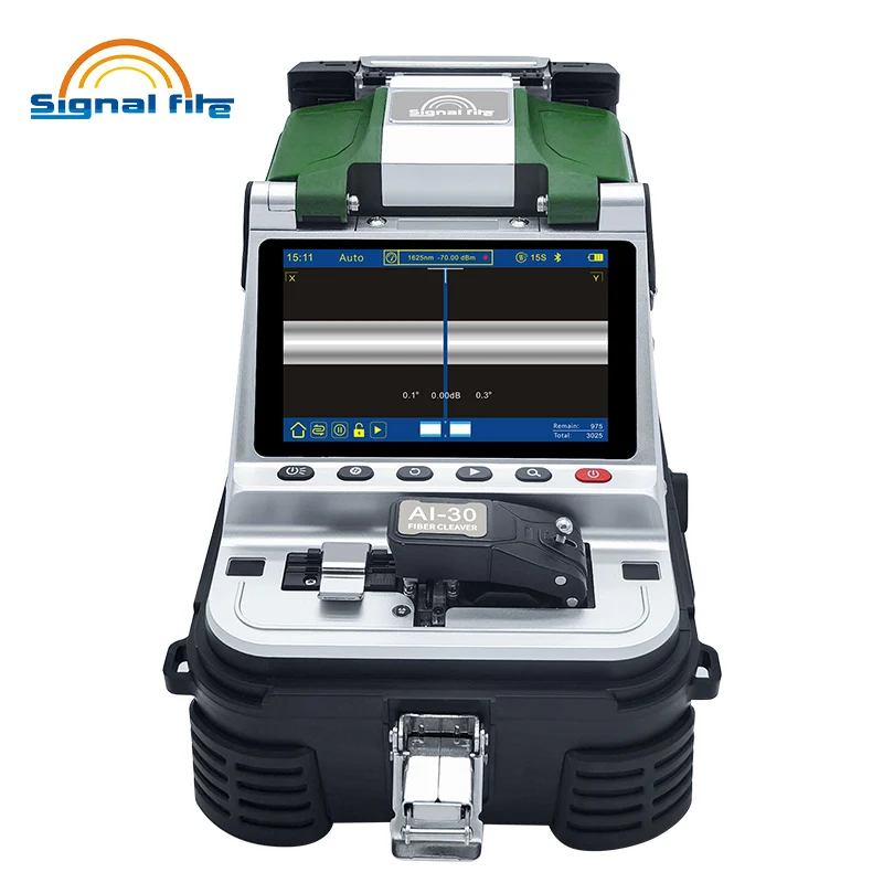 AI-30 Six Motors Fusion Splicer Fiber Optic Signal Fire's Fusion Splicing Machine 5 Years Warranty FTTH WiFi 4G 3G GPRS Networks