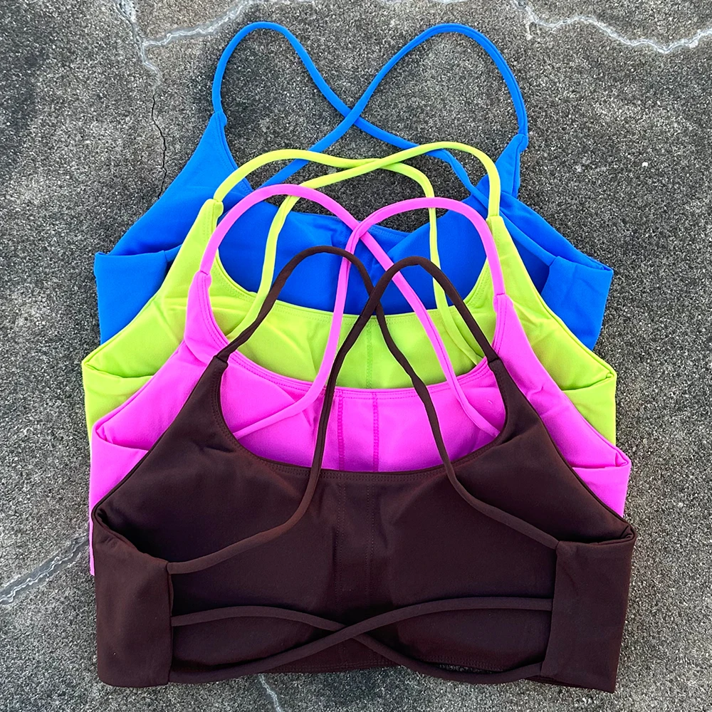 Women Sports Bra For Fitness Women Yoga Vest Workout Running Tank Top Female Backless Shockproof Breathable Underwear Yoga Bra