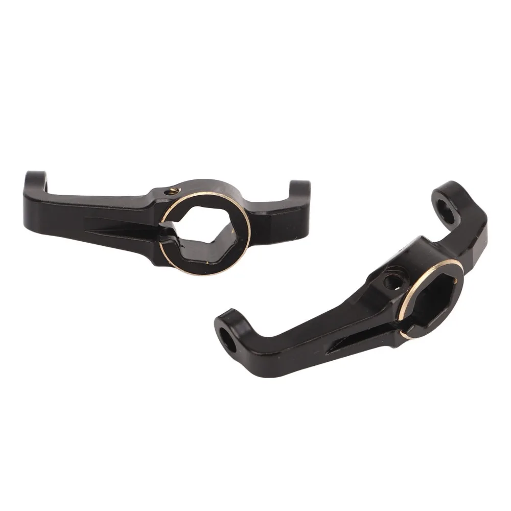 2Pcs/Set Brass Caster Blocks C Hub High Strength Black Blocks C Hubs Heavy Duty for FMS FCX24 1/24 RC Crawler
