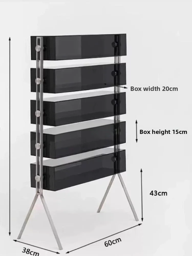 Acrylic shelf Multi-layer floor-to-ceiling household display rack Figure storage cabinet